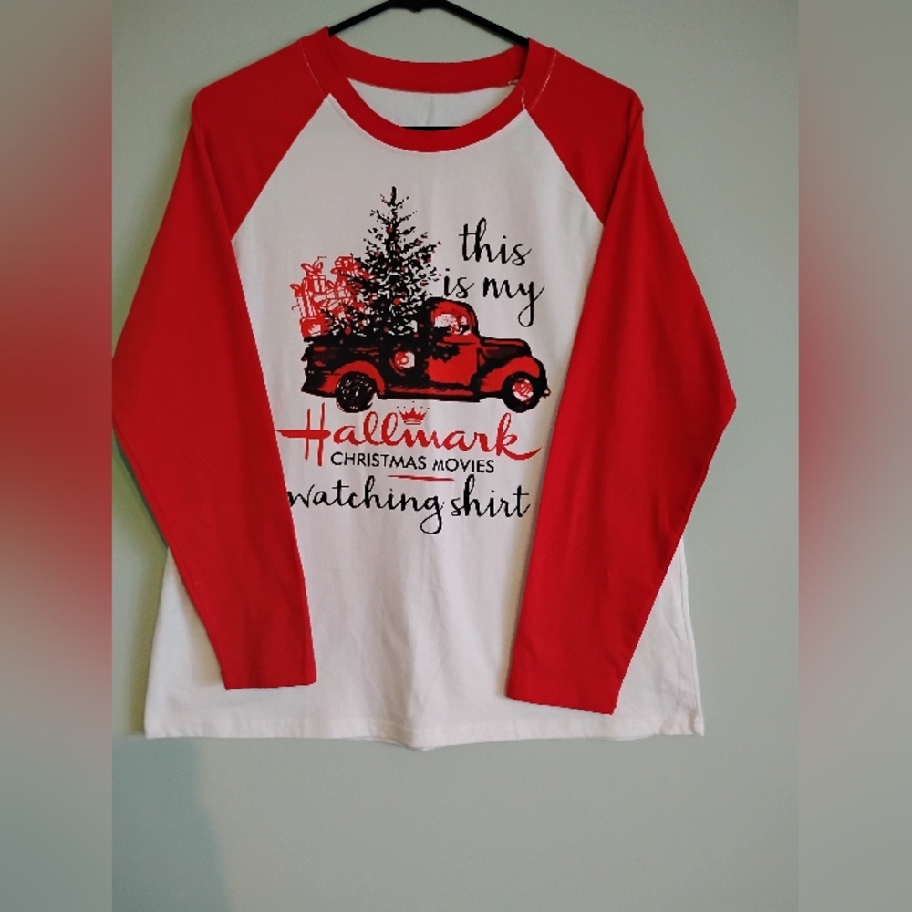 Hallmark Red and White women's Christmas Shirt